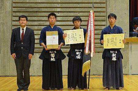 男子２部　優勝　取手第一高校