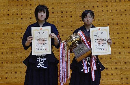 優勝 小川選手（守谷高校）・準優勝　柿元選手（守谷高校）